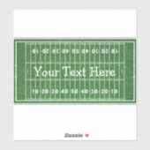 Football Field Design Contour Sticker (Vel)