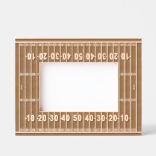 Football Field Design geëtst Afbeelding Lijst Gegraveerde Lijstjes