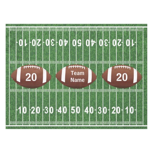 Football Field et Balls Design Nappe (Devant (Horizontal))