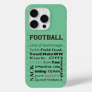 FOOTBALL Field typografie iPhone 15 Pro Case