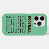 FOOTBALL Field typografie Case-Mate iPhone Case (Achterkant (horizontaal))