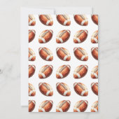 Football First Year Down 1st Birthday Invitation (Dos)