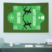 Football Football Anniversaire bannière (Salon professionnel)