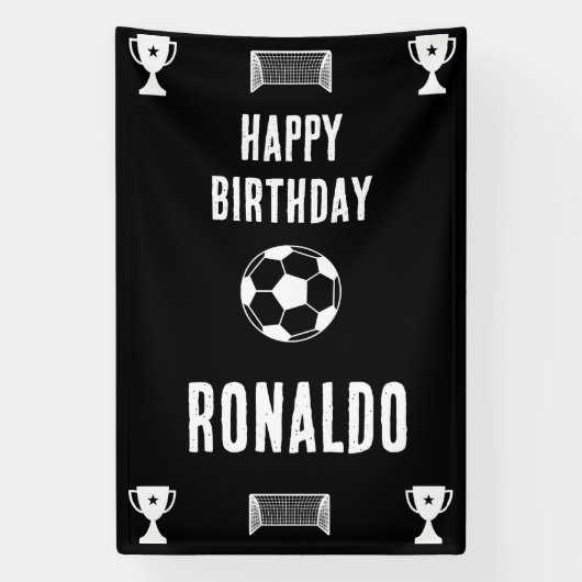 Football Football Anniversaire bannière (Verticale)