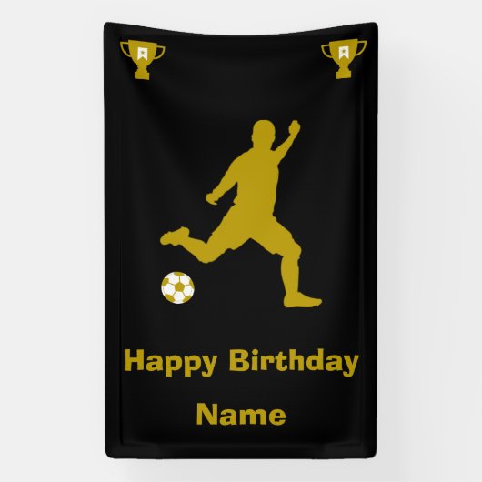Football Football Anniversaire bannière (Verticale)