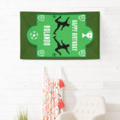 Football Football Anniversaire bannière (En situation)