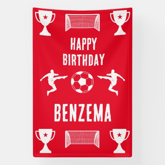 Football Football Anniversaire bannière (Verticale)