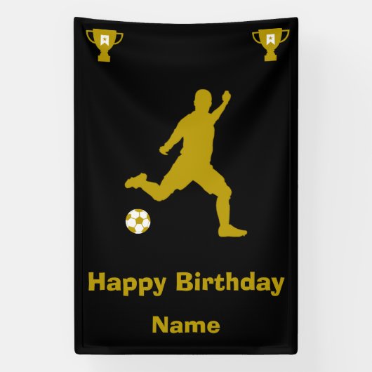 Football Football Anniversaire bannière (Verticale)