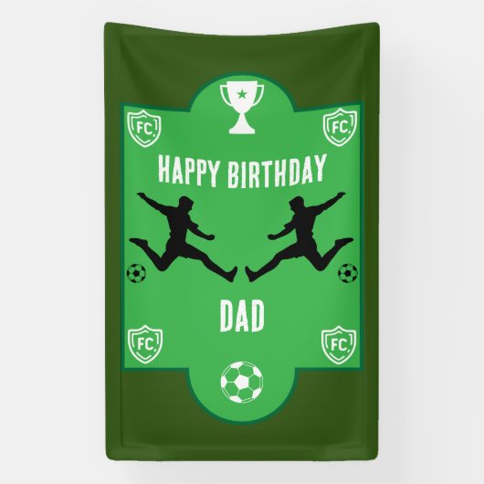 Football Football Anniversaire bannière (Verticale)