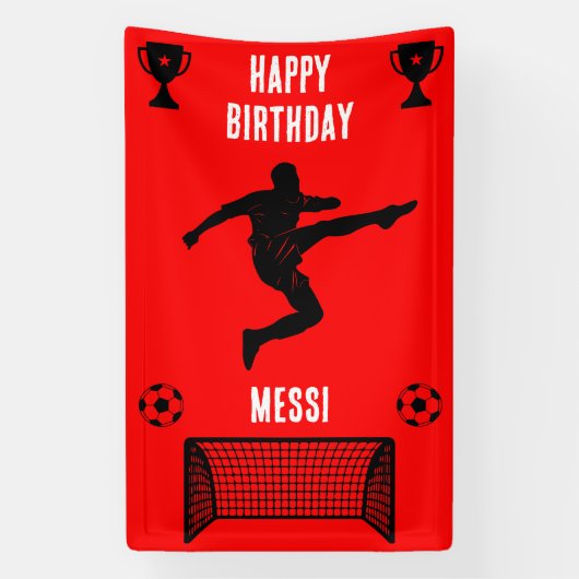 Football Football Anniversaire bannière (Verticale)