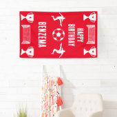 Football Football Anniversaire bannière (En situation)