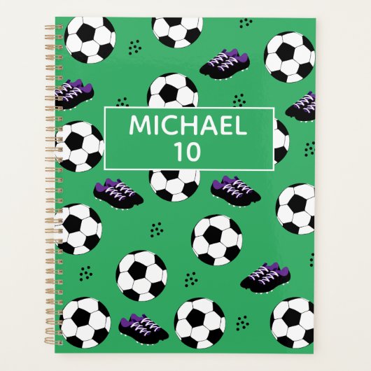 Football Football Nom Et Numéro Personnalisés Vert (Devant)