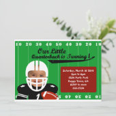 Football Fotouitnodiging Kaart (Staand voorkant)