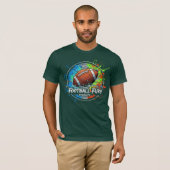 Football Furry Dominate Game Day Vibes T-shirt (Voorkant volledig)