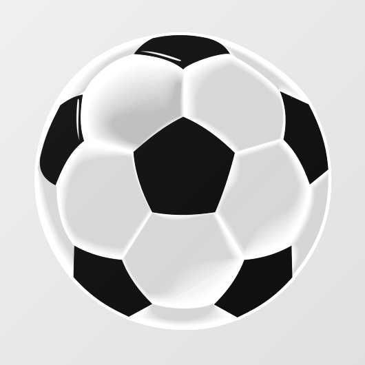 Football Futbol Soccer Raamsticker (Vel)
