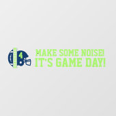 Football Game Day Back Window Cling voor SUV Raamsticker (Vel)