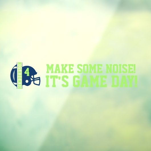 Football Game Day Back Window Cling voor SUV Raamsticker (Vel 3)