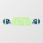 Football Game Day Back Window Cling voor SUV Raamsticker (Vel)