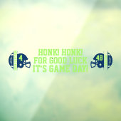 Football Game Day Back Window Cling voor SUV Raamsticker (Vel 3)