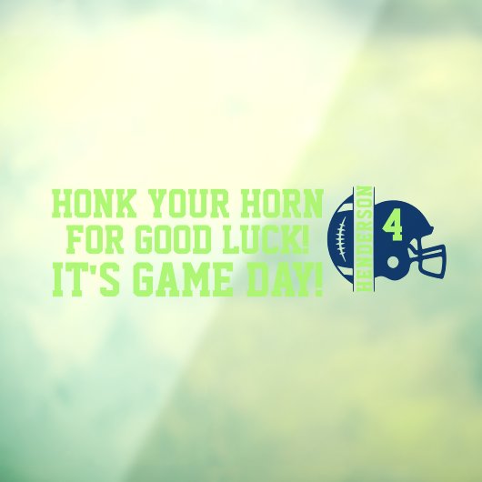 Football Game Day Back Window Cling voor SUV Raamsticker (Vel 3)