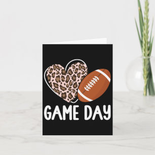 Football Game Day Vrouwen Luipaard Cheetah Game Da Kaart