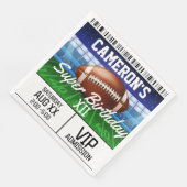 Football Game Ticket Super Party Servet (Hoek)