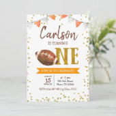 Football game Time Birthday Uitnodiging (Staand voorkant)