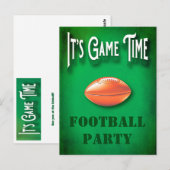 Football Game Watch Party Uitnodiging (Voorkant / Achterkant)