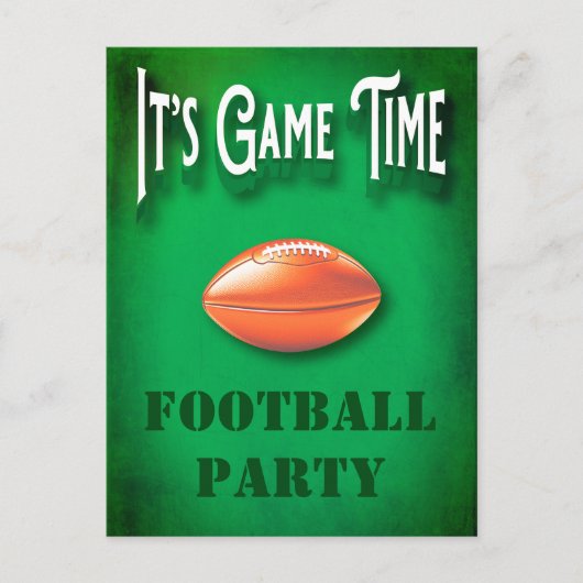 Football Game Watch Party Uitnodiging (Voorkant)