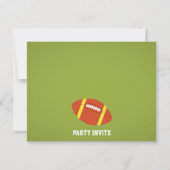 Football Garçon coloré Invitations fête d'annivers (Dos)