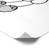 Football geel poster (Hoek)