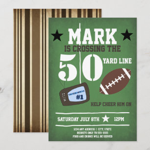 Football Geëvenaarde 50e verjaardag Kaart