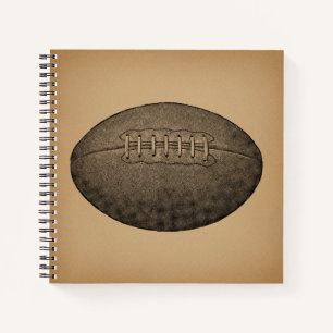  Football geïllustreerd Antiek sport Art Notitieboek