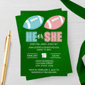 Football Gender Reveal Invitation