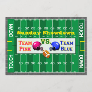 Football Gendergelijkheid onthullen uitnodiging to