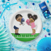 Football Geslacht onthullen Baby shower papier Bor Papieren Bordje (Feest)