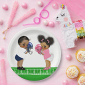 Football Geslacht onthullen Baby shower papier Bor Papieren Bordje (Feest)