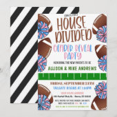 Football Geslacht onthullen Uitnodiging (Voorkant / Achterkant)