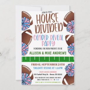 Football Geslacht onthullen Uitnodiging