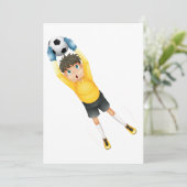 Football Goalie Kaart (Staand voorkant)