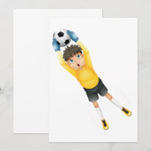 Football Goalie Kaart (Voorkant / Achterkant)