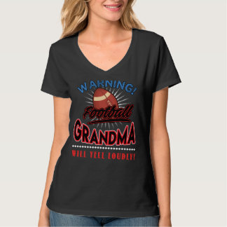 Football Grandma Shirt, oma Will Yell Louly T-shirt