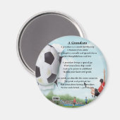 Football Grandson Poem Magneet (Voorkant / Achterkant)