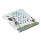 Football Grandson Poem Notitieblok (Schuin)