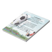 Football Grandson Poem Notitieblok (Gedraaid)