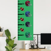 Football Groeigrafiek Poster (Thuiskantoor)