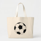 Football Grote Tote Bag (Voorkant)