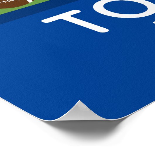 Football Guest Book Poster - 250 ruimtes (Hoek)