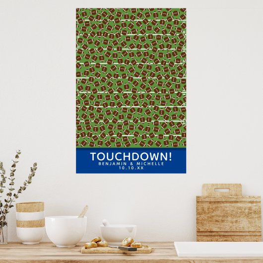 Football Guest Book Poster - 250 ruimtes (Keuken)