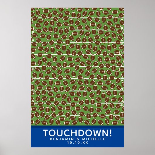 Football Guest Book Poster - 250 ruimtes (Voorkant)